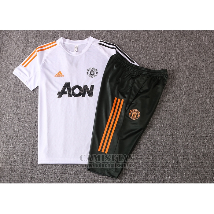 Chandal del Manchester United Manga Corta 2020-2021 Blanco